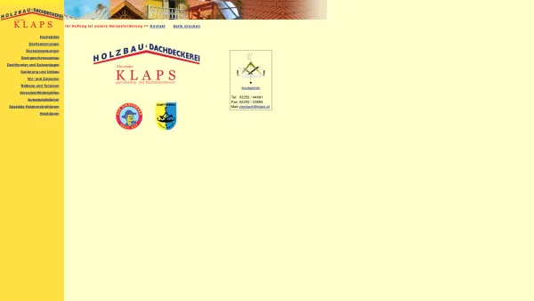 Website Screenshot: Zimmerei Klaps - Zimmerei Klaps - Date: 2023-06-23 12:04:57
