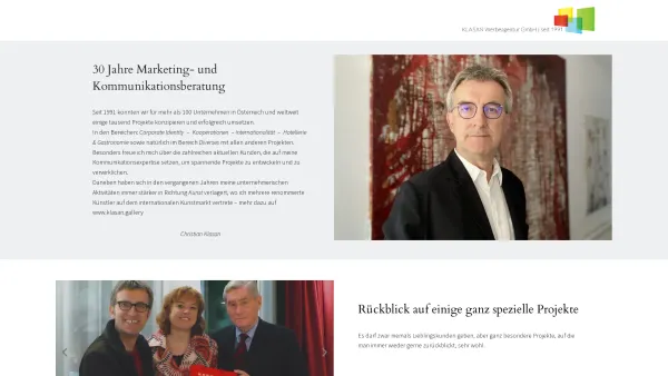 Website Screenshot: Klasan Werbeagentur GmbH - Klasan Werbeagentur – Klasan Werbeagentur seit 1991 - Date: 2023-06-23 12:04:57