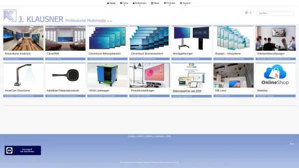 Website Screenshot: J. KLAUSNER Professional Multimedia GmbH - Home - Date: 2023-06-23 12:04:57