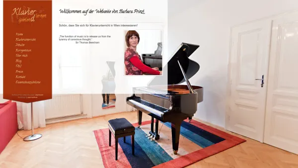 Website Screenshot: Klavier spielend lernen - Willkommen auf der Webseite von Barbara Prinz! | Klavier spielend lernen - Date: 2023-06-23 12:04:57