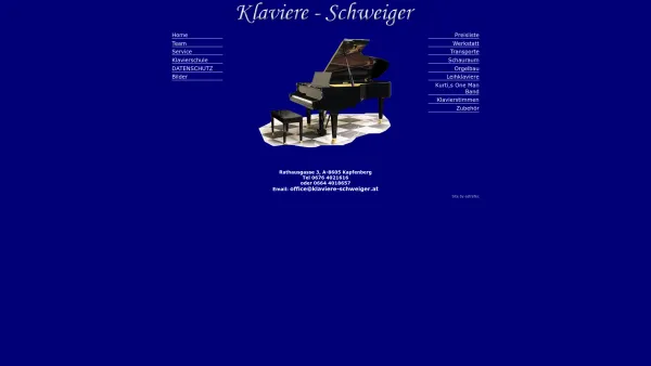Website Screenshot: Klaviere-Schweiger - Klaviere-Schweiger - Date: 2023-06-23 12:04:57