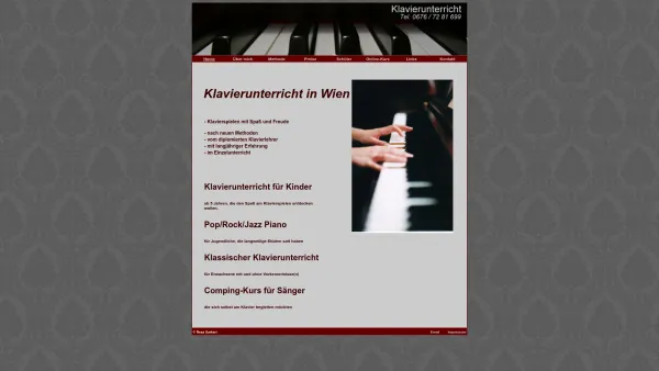 Website Screenshot: Klavierunterricht Wien - Klavierunterricht - Date: 2023-06-14 10:41:12