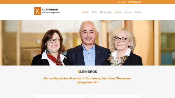 Website Screenshot: KLEINBROD Steuerberatung GmbH & Co KG - Home - KLEINBROD Steuerberatung GmbH - Date: 2023-06-14 10:41:12