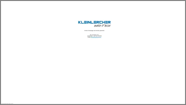Website Screenshot: Ing. Markus Kleinlercher Softwarelösungen - KLEINLERCHER INFO-TECH - Date: 2023-06-23 12:04:59