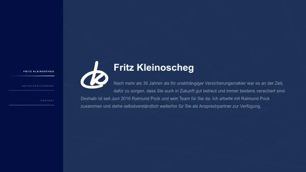 Website Screenshot: Fritz Kleinoscheg - fk-international | Fritz Kleinoscheg | Versicherungsmakler - Date: 2023-06-14 10:41:12