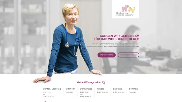 Website Screenshot: Die Kleintierpraxis Billrothgasse in Attnang-Puchheim - kleintierarzt - Date: 2023-06-23 12:05:00