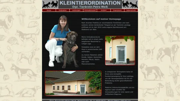 Website Screenshot: Kleintierordination Wels - Kleintierordination - Date: 2023-06-14 10:41:12