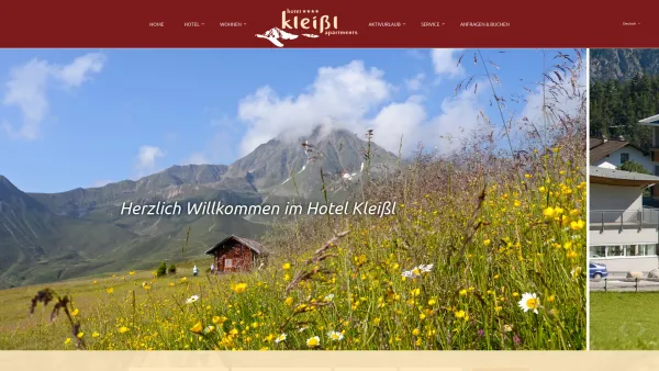 Website Screenshot: Kleißl Startseite.htm - Home: Hotel Kleissl - Oberperfuss - Date: 2023-06-23 12:05:00