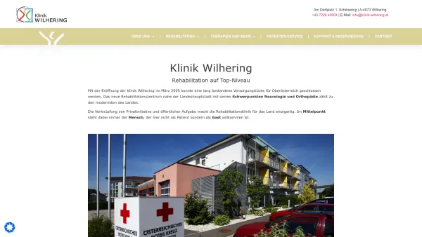 Website Screenshot: klinik-wilhering.at - Klinik Wilhering – Rehabilitation auf Top-Niveau - Date: 2023-06-23 12:05:02