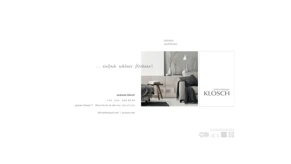 Website Screenshot: KLÖSCH . interiordesign - KLÖSCH . interiordesign - Date: 2023-06-23 12:05:02