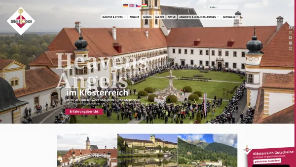 Website Screenshot: Klösterreich - Home - Klösterreich - Date: 2023-06-23 12:05:02
