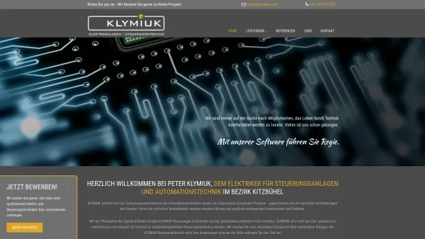 Website Screenshot: Peter frameset - Elektriker Kitzbühel - Peter Klymiuk Elektroanlagen - Date: 2023-06-23 12:05:03