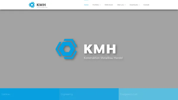 Website Screenshot: KMH GmbH - KMH GmbH | Konstruktion - Metallbau - Handel - Date: 2023-06-14 10:41:15