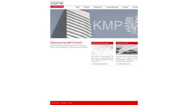 Website Screenshot: Hintringer Hermann Kirsch Muchitsch und Partner - KMP ZT - GmbH | Ziviltechniker für Bauwesen: Home - Date: 2023-06-23 12:05:03