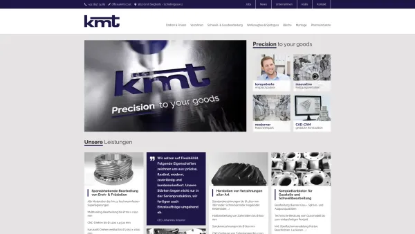 Website Screenshot: Kunststoff-Metalltechnik TELEKOM AUSTRIA Lix BusinessWeb - Home :: KMT - Kunststoff- /Metalltechnik GmbH - Date: 2023-06-14 10:41:15