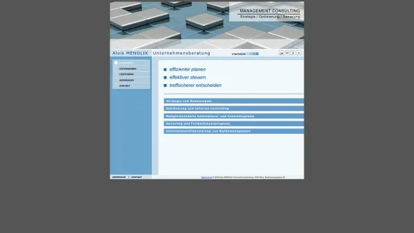 Website Screenshot: Alois MENDLIK Unternehmensberatung - Alois Mendlik, Unternehmensberatung - Date: 2023-06-23 12:05:03