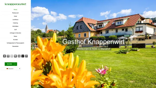 Website Screenshot: Hotel Gasthof Knappenwirt - Home - Knappenwirt - Date: 2023-06-23 12:05:03