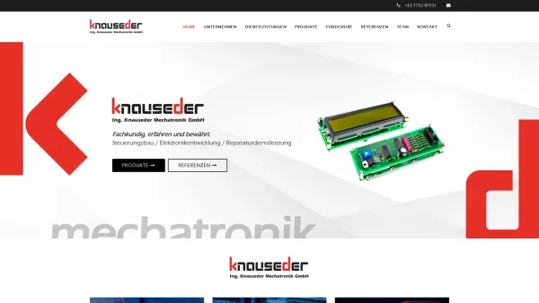 Website Screenshot: Ing. Knauseder Mechatronik GmbH - Knauseder Mechatronik | Steuerungsbau | Ried im Innkreis - Date: 2023-06-23 12:05:03