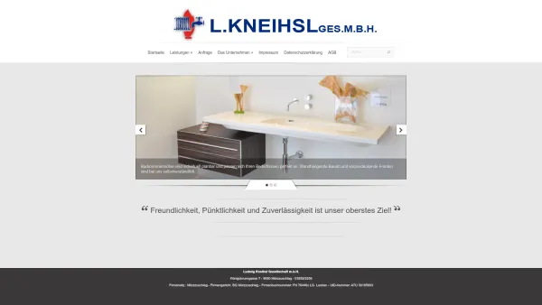 Website Screenshot: Ludwig Kneihsl Ges.m.b.H., Mürzzuschlag - Ludwig Kneihsl GmbH | Freundlichkeit, Pünktlichkeit und Zuverlässigkeit ist unser oberstes Ziel! - Date: 2023-06-15 16:02:34