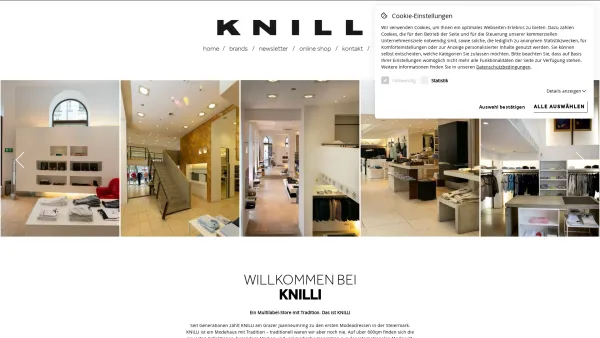 Website Screenshot: Herrenausstatter Haider-Knilli GmbH Co bei Knilli - Knilli Modehaus mit Tradition in Graz | Knilli - Date: 2023-06-23 12:05:03