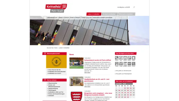 Website Screenshot: Gemeinde Knittelfeld - home, Knittelfeld - Date: 2023-06-23 12:05:05