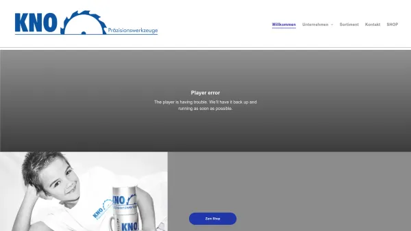 Website Screenshot: KNO-Werkzeughandel GmbH - Willkommen - Date: 2023-06-14 10:41:15