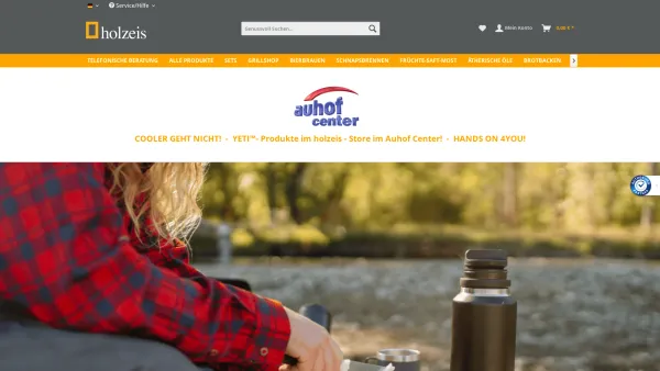 Website Screenshot: holzeis Kellereibedarf Knopf GmbH - Der Shop für alle Selbermacher, Bierbrau- und Grillfans | holzeis - Genuss & Lifestyle - Date: 2023-06-15 16:02:34