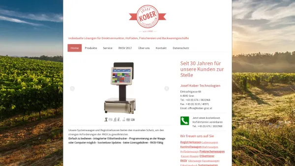 Website Screenshot: Josef Kober Technologien - Startseite - Josef Kober Technologien - Date: 2023-06-14 10:37:49