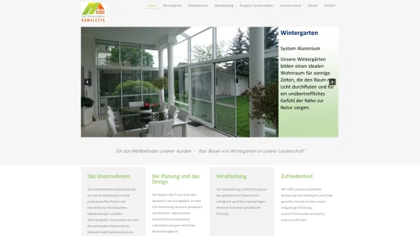 Website Screenshot: Kowalczyk KOBO Wintergarten und Glasfassaden Erzeuger - Kobo – Wintergarten – Wintergarten - Date: 2023-06-15 16:02:34