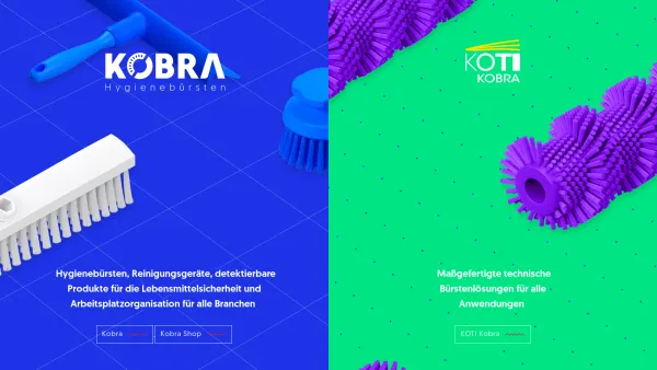Website Screenshot: Kobra KOTI GmbH Innovative Bürstentechnologie - Kobra | Landing Page - Date: 2023-06-14 10:37:32