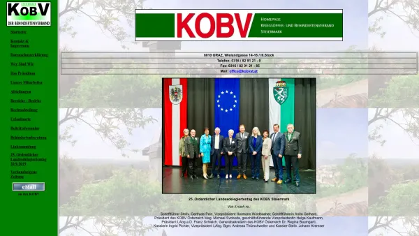 Website Screenshot: Kriegsopfer und Behindertenverband Neue Seite 5 - KOBV Steiermark - Date: 2023-06-23 12:05:06