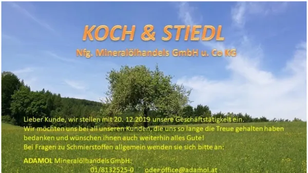Website Screenshot: Koch und Stiedl Schmierstoffe Industrieschmierstoffe Öle - Koch & Stiedl GmbH - Date: 2023-06-23 12:05:06