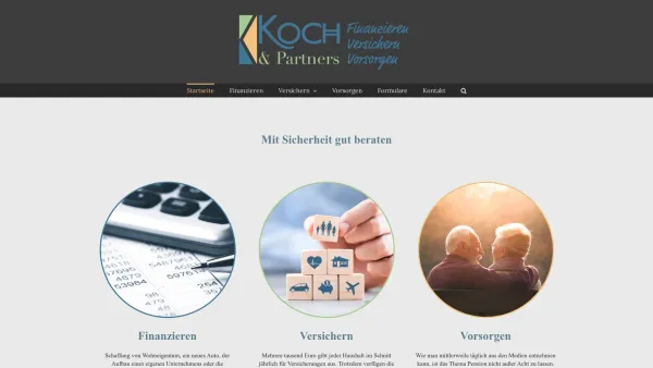 Website Screenshot: Koch & Partners KEG - Koch und Partners KG • Kochfinanz • Finanzieren, Versichern, Vorsorgen - Date: 2023-06-15 16:02:34