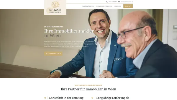 Website Screenshot: Dr. Koch Traumrealitäten - Immobilienmakler und Immobilien in Wien und Umgebung | Dr. Koch Traumrealitäten - Date: 2023-06-23 12:05:06