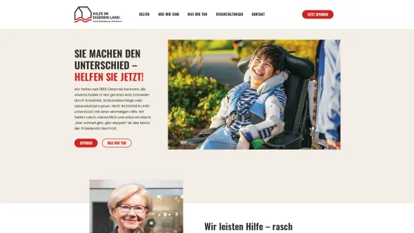 Website Screenshot: page der KÖF Katastrophenhilfe österreichischer Frauen - Home - Hilfe im eigenen Land - Date: 2023-06-23 12:05:06