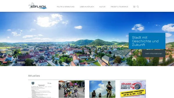 Website Screenshot: Citymanagement Gemeinde - Willkommen in der Stadtgemeinde Köflach - Date: 2023-06-23 12:05:06
