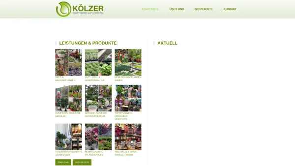 Website Screenshot: Gerhard Gartenbau KÖLZER - Gärtnerei Kölzer - Villach - Date: 2023-06-23 12:05:06
