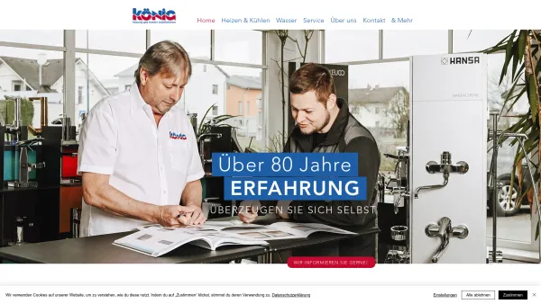 Website Screenshot: König Ottensheim Hartkirchen Installationen - König GmbH | Heizung, Gas, Wasser, Installationen | Installateur Ottensheim - Date: 2023-06-23 12:05:06