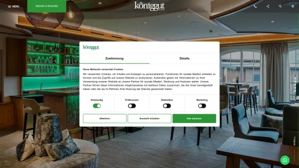 Website Screenshot: Maria Hotel Salzburg Familie Reiter Königgut - A regal holiday in Salzburg - Date: 2023-06-23 12:05:06