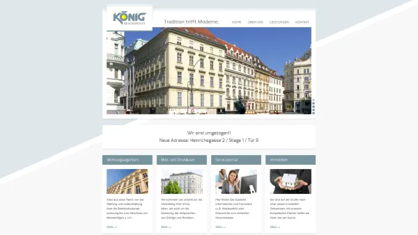 Website Screenshot: Realkanzlei Ferdinand König Gesellschaft m.b.H. - König Immobilienverwaltung - Date: 2023-06-23 12:05:06