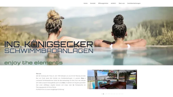 Website Screenshot: Ing. Rene koenigsecker.at - Ing. Königsecker Schwimmbadanlagen – enjoy the elements - Date: 2023-06-23 12:05:06