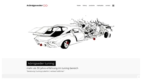 Website Screenshot: Gerhard Königseder Tuning Design Aerodynamik Felgen Karosserie Chiptuning - Home - Königseder Autotuning und Verkauf - Date: 2023-06-23 12:05:06