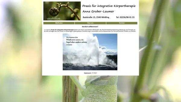 Website Screenshot: Voggeneder Körpertherapie - (r)evolution - Praxis für integrative Körpertherapie - Date: 2023-06-23 12:05:08