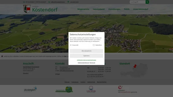 Website Screenshot: Gemeindeamt Gemeinde Köstendorf - Gemeinde Köstendorf - Startseite - Date: 2023-06-23 12:05:08
