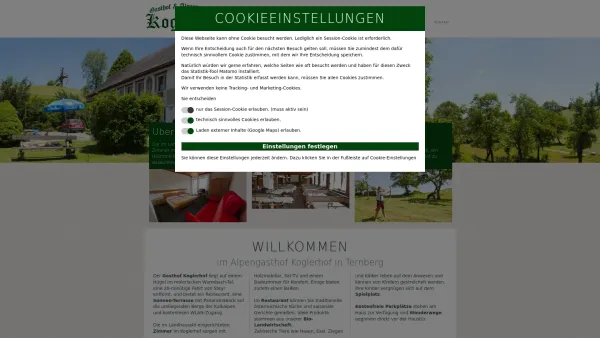 Website Screenshot: Gasthof Koglerhof - Date: 2023-06-14 10:41:15