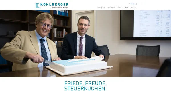 Website Screenshot: Steuerberatung Kohlberger Co KG - HOME - Date: 2023-06-23 12:05:08