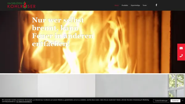 Website Screenshot: KOHLROSER - Home | Kohlroser Kachelöfen - Date: 2023-06-23 12:05:08