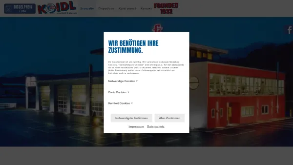 Website Screenshot: Koidl Transport Ges mbH - Spedition Österreich - Koidl Trans: Spedition Österreich - Date: 2023-06-15 16:02:34