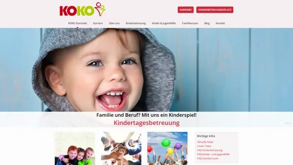 Website Screenshot: bei KOKO-Salzburg - KOKO Startseite - Koko Kinderbetreuung - Date: 2023-06-23 12:05:08