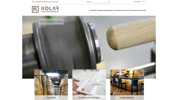 Website Screenshot: Franz Kolar GmbH - Home | fk Kolar Holzleisten - Date: 2023-06-14 10:41:18